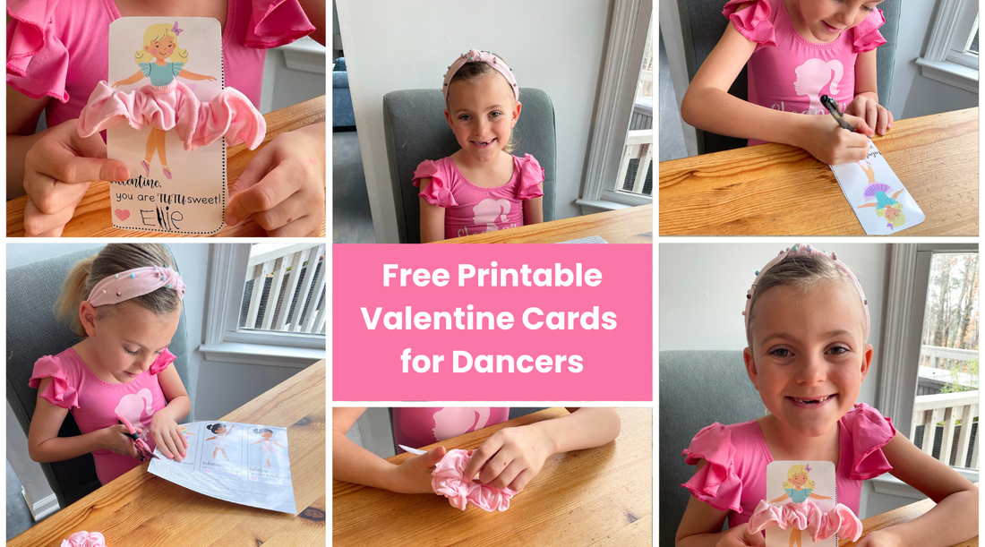 Free Printable Valentine Cards for Dancers – Perfect Studio Gift!