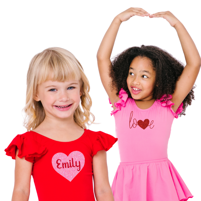 Valentine Leotards For Girls & Toddlers