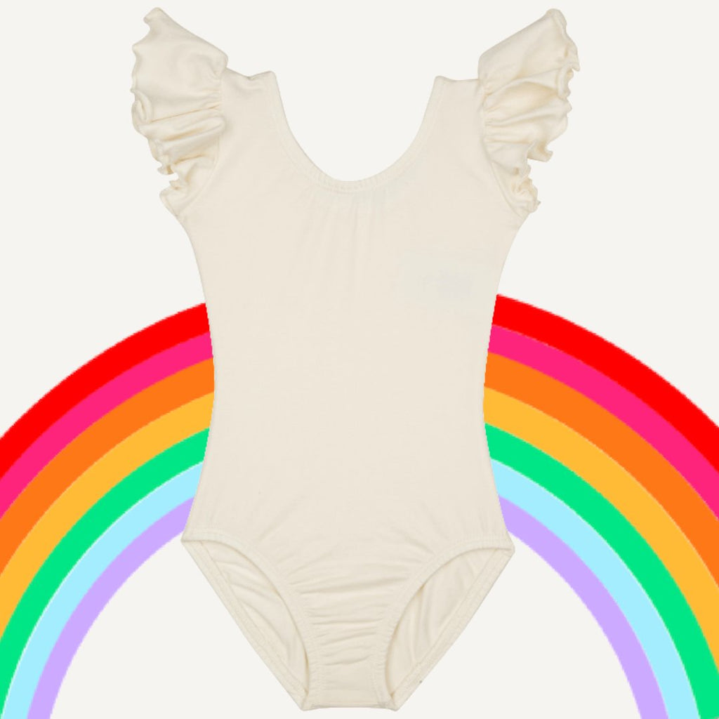 White and Ivory Toddler Leotards