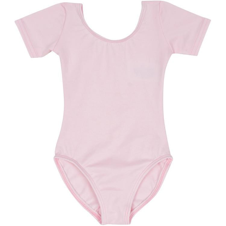 Toddlers Pink Short-Sleeve Leotard Buy Light Pink Dance Leotards