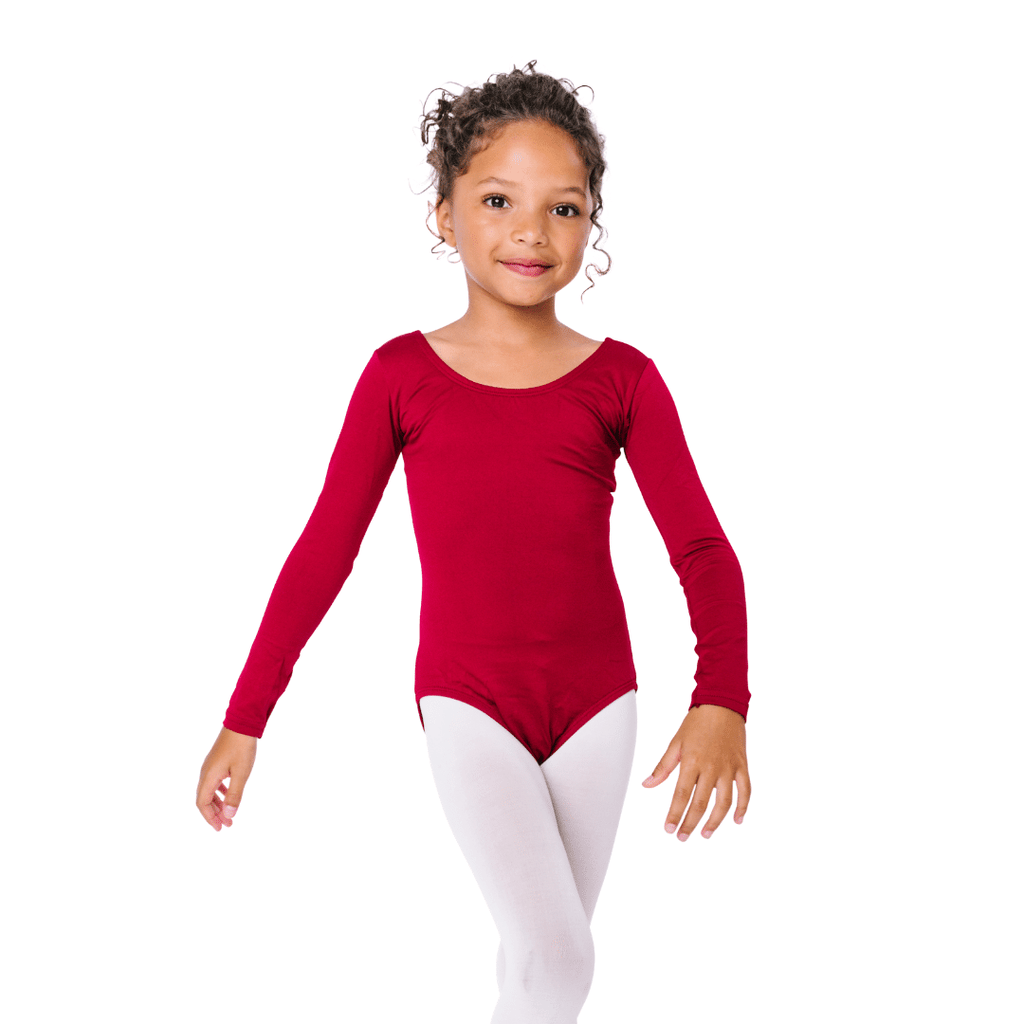 Red top dance leotard