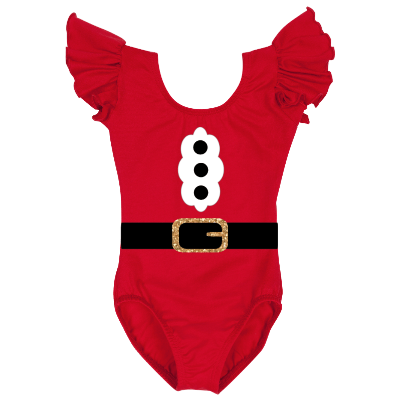 Santa Claus Short Sleeve Baby, Toddler & Girls Costume Top