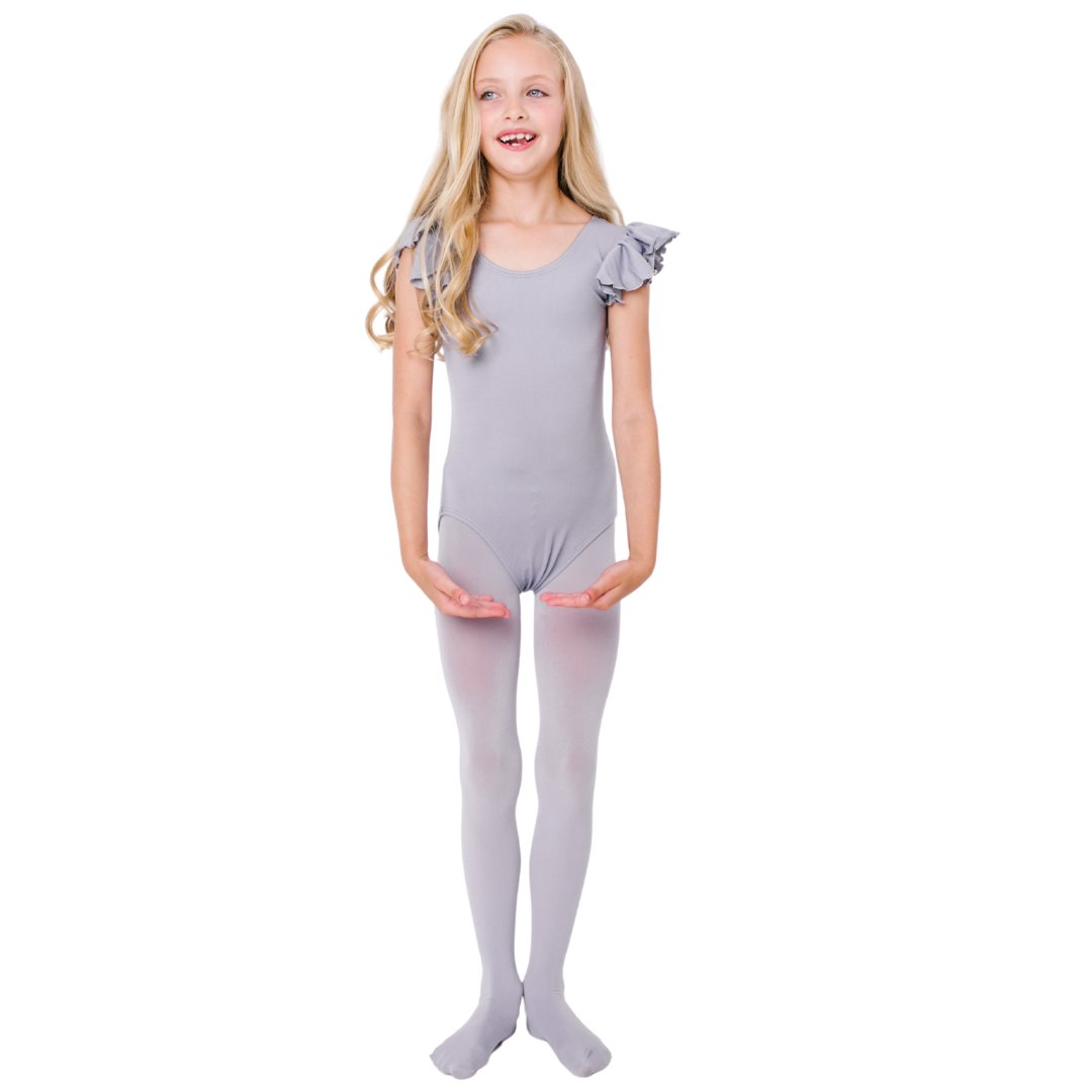 Gray Leotards for Toddlers and Girls