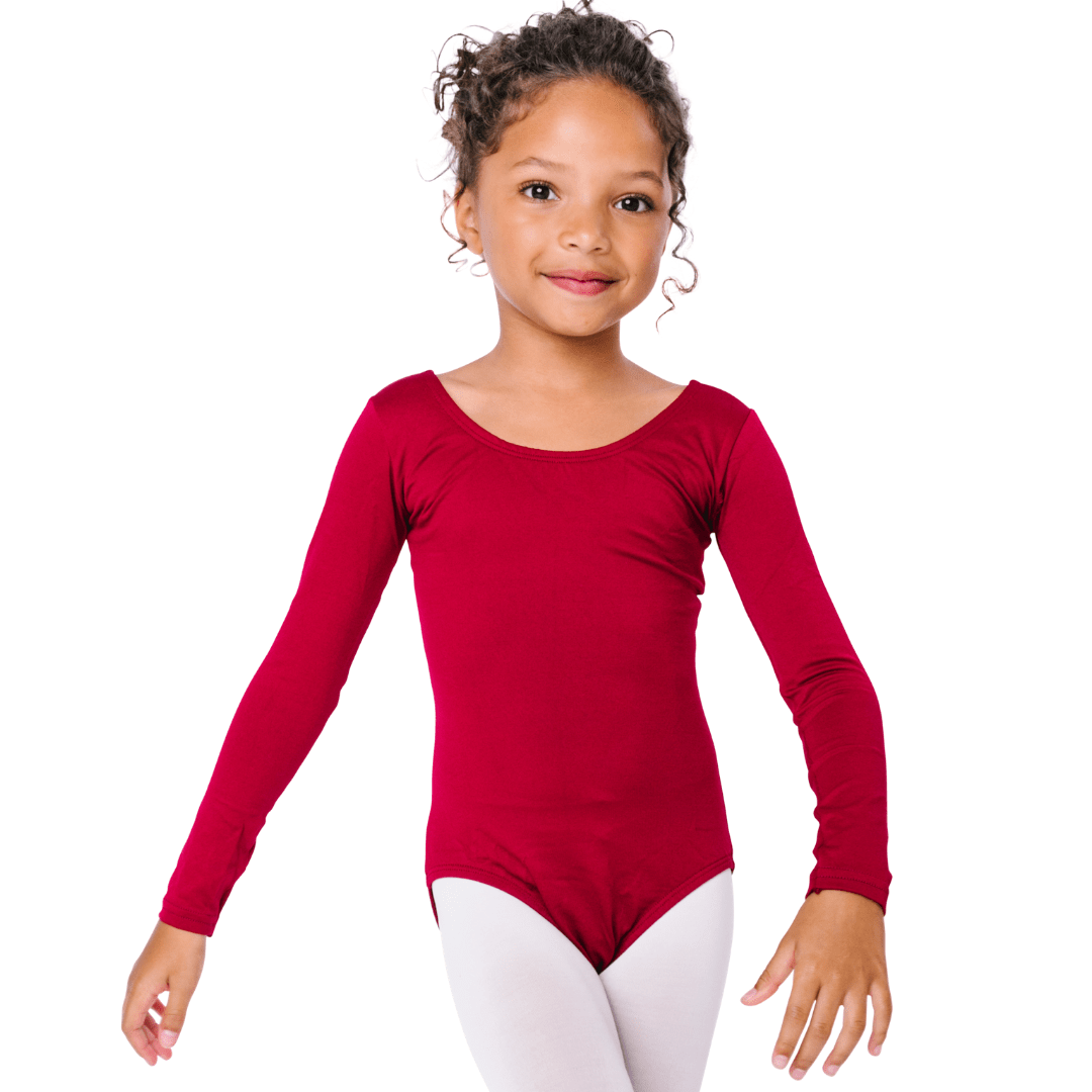 girls long sleeve leotards