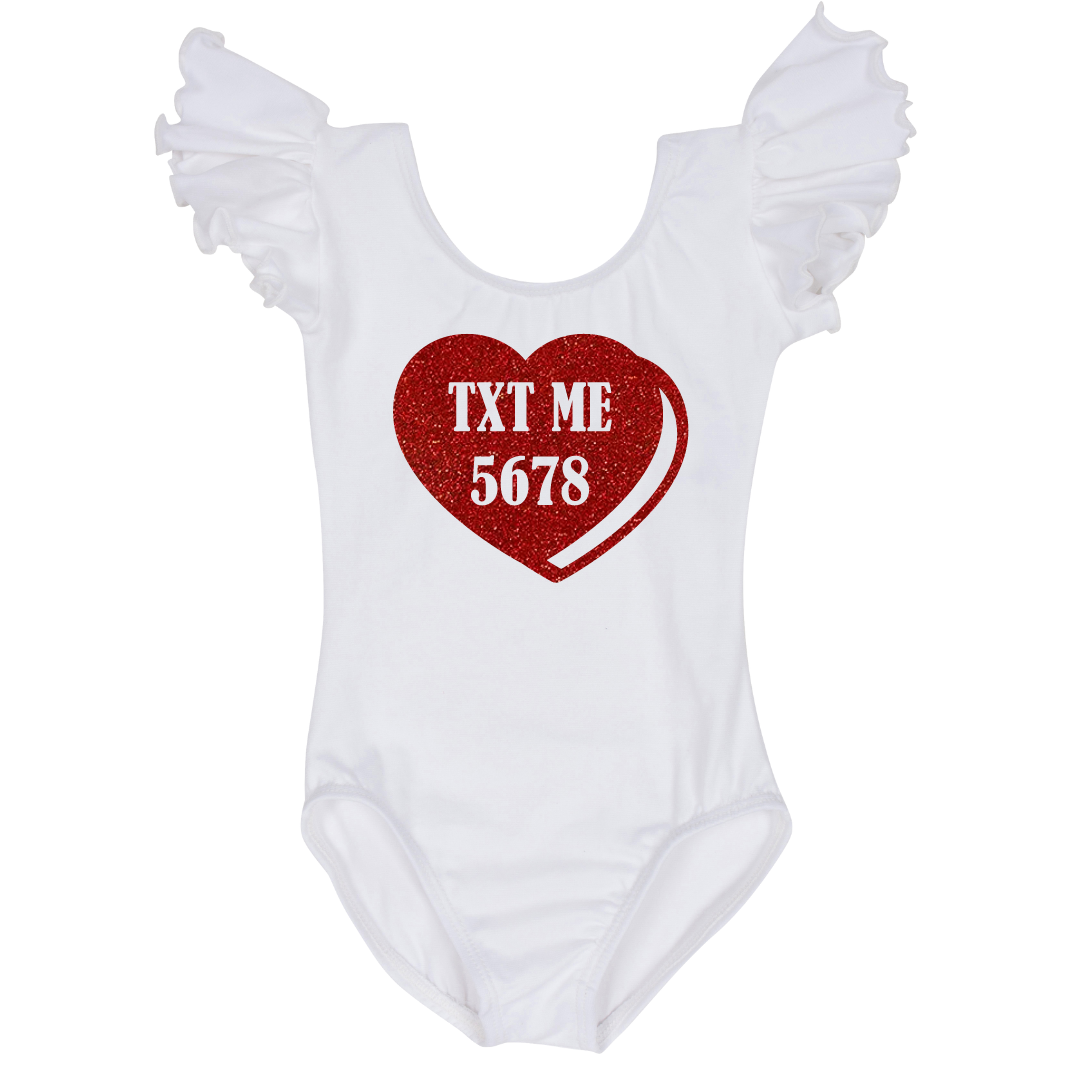 TXT ME 5678 Valentines Day Leotard