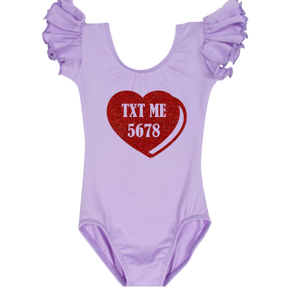 TXT ME 5678 Valentines Day Leotard