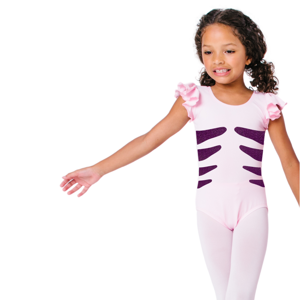 Girls Colorful Fish Leotard with Flutter Sleeves – Leotard Boutique