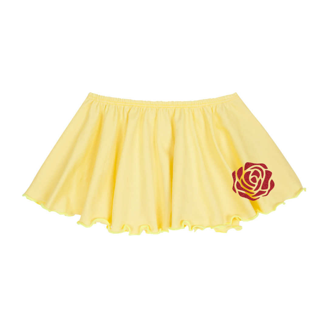 Yellow Skirt with Rose