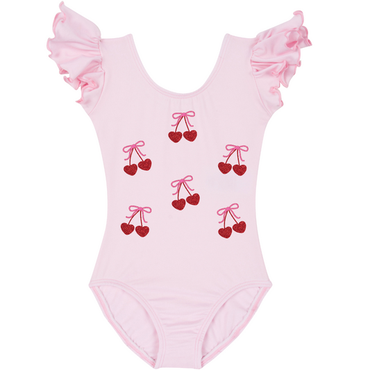 Cherry Bow Leotard – Baby, Toddler, and Girls