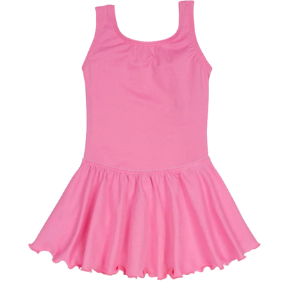 Bright Pink Tank Leotard for Ballet and Gymnastics