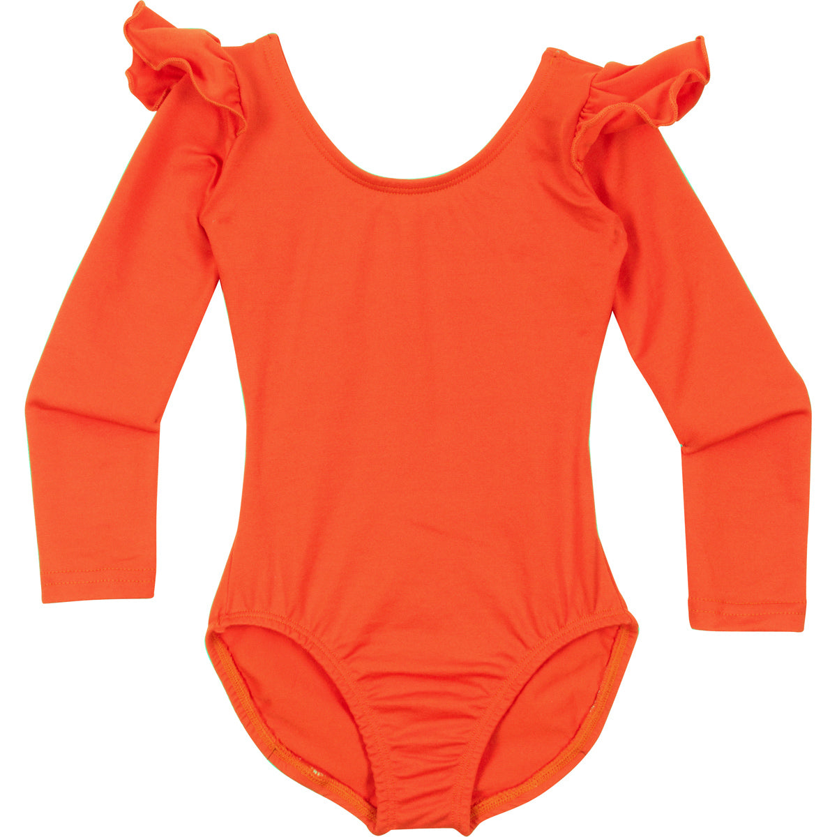 Final Sale: Ruffle Long Sleeve Leotard