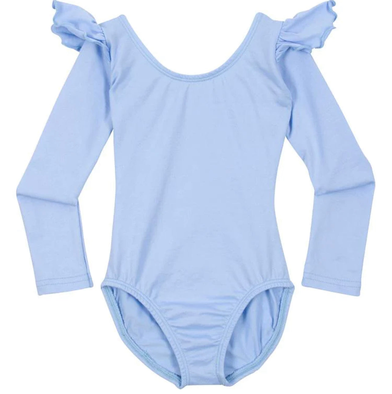 Final Sale: Ruffle Long Sleeve Leotard