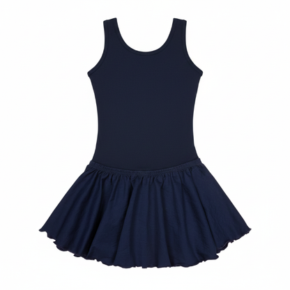 Navy Blue Tank Leotard for Ballet and Gymnastics