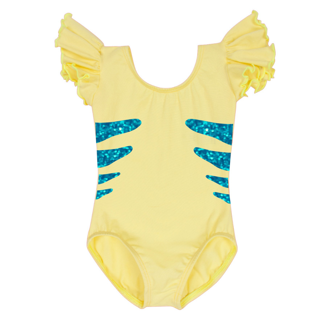 Flounder Fish Leotard / Flounder Fish Infant, Toddler & Girls Costume