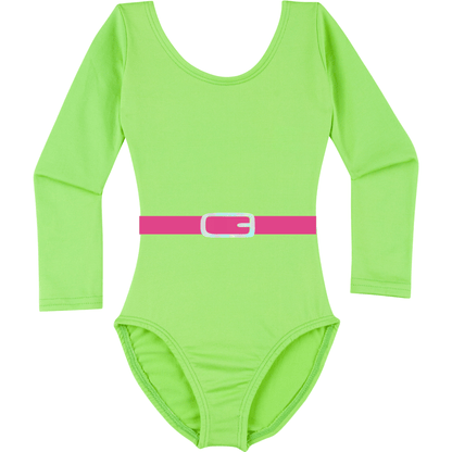 1980 s Fitness Girl Leotard Costume Lime Green Work Out Leotard Leotard Boutique