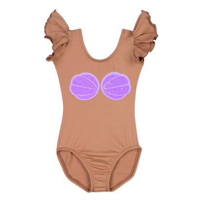 Mermaid Princess design on Suntan Leotard Costume