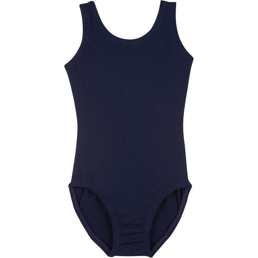 A Navy Blue Short Tank Leotard