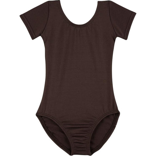 A Brown Short Sleeve Leotard