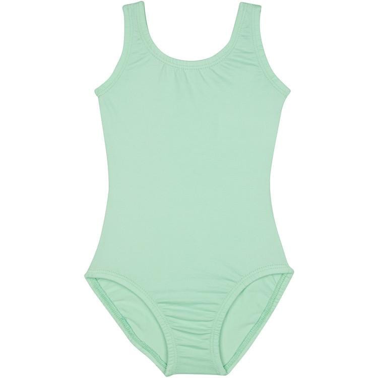 Mint Green Tank Leotard for Ballet and Gymnastics