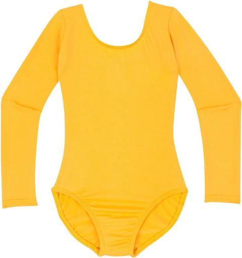 A Golden Yellow Long Sleeve Leotard