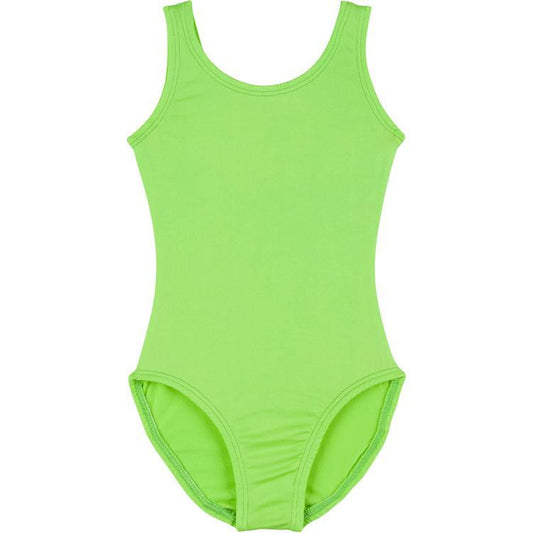 Lime Green Tank Leotard for Ballet and Gymnastics