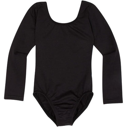 A Black Long Sleeve Leotard