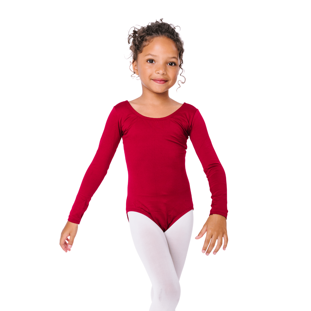 Long Sleeve Leotard for Toddler and Girls Gymnastics Ballet Dance