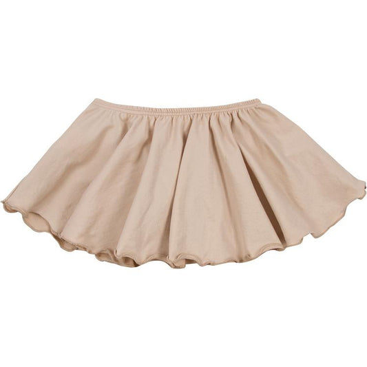 Nude Beige Ruffle Ballet Dance Skirt